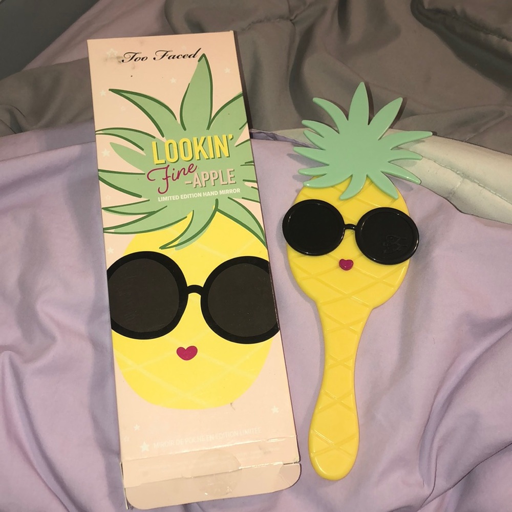 too faced pineapple handheld mirror